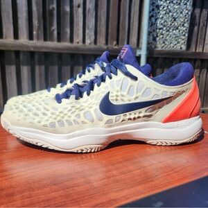 Nike Air Zoom Cage 3 HC Men's Tennis Shoe in style 918193-100 sz 10.5